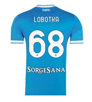 SSC Napoli Stanislav Lobotka #68 Hjemmebanetrøje 2025-26 Kortærmet